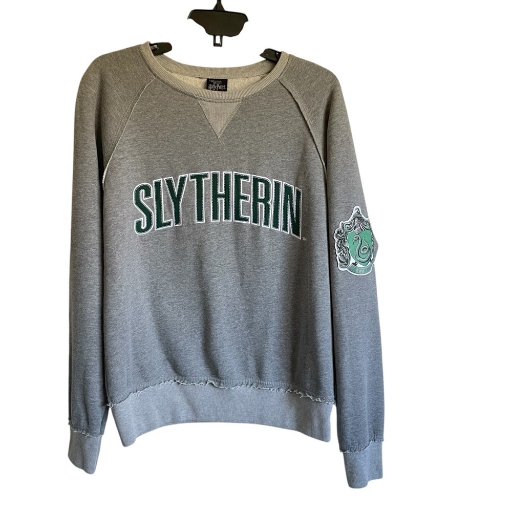 Warner Brothers Universal Studios Slytherin Crew Sweatshirt Unisex NWOT - Picture 3 of 13